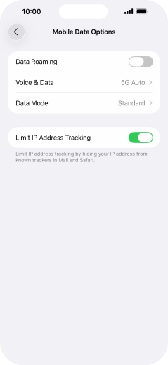 Press Data Mode. Press Data Mode.