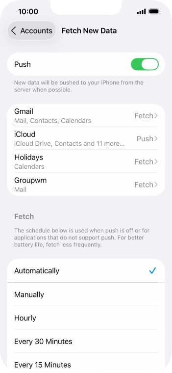 Press the indicator next to Press the indicator next to