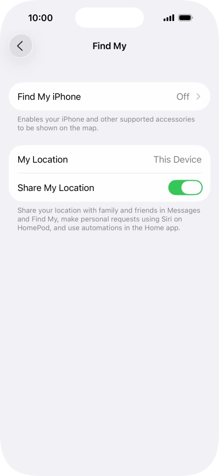 Press Find My iPhone. Press Find My iPhone.