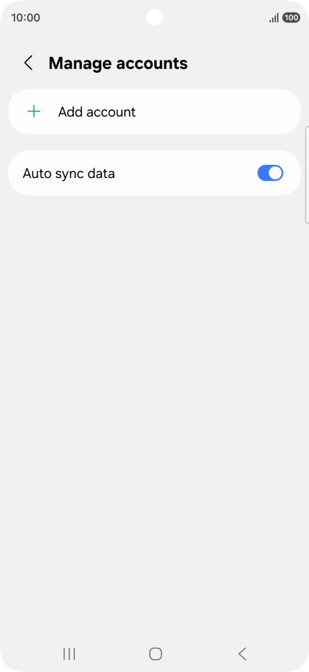 Press Add account. Press Add account.