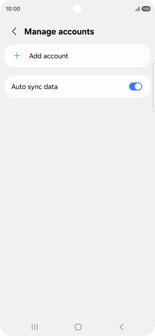 Press Add account. Press Add account.