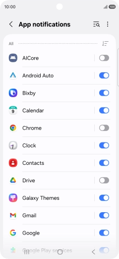 Press the drop down list. Press the drop down list.