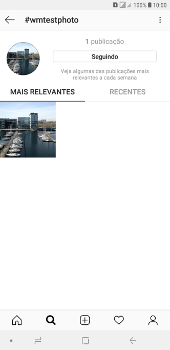 Pressione o ícone de novo post. Pressione o ícone de novo post.