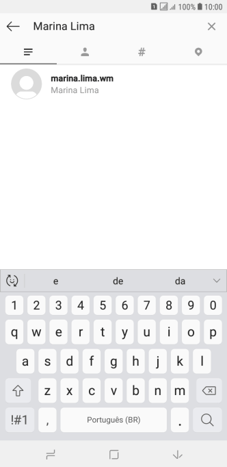 Pressione o usuário desejado. Pressione o usuário desejado.