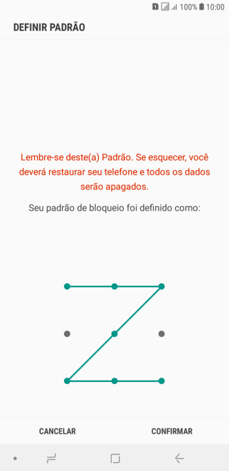 Repita o código do celular selecionado, e pressione CONFIRMAR. Repita o código do celular selecionado, e pressione CONFIRMAR.