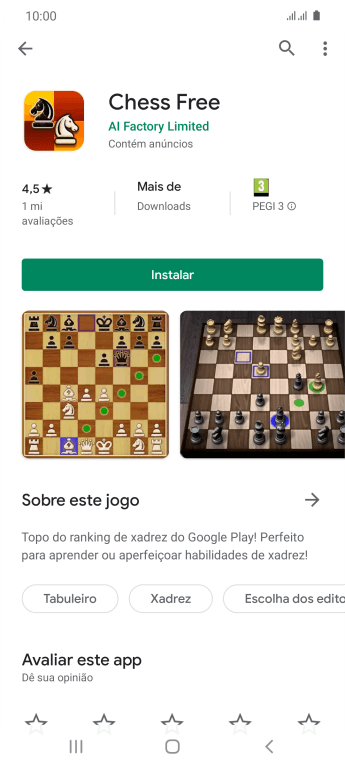 Pressione Instalar, e siga as indicações da tela para instalar o app. Pressione Instalar, e siga as indicações da tela para instalar o app.