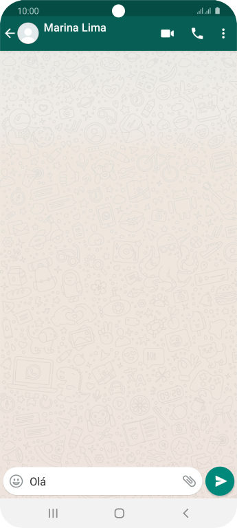 Pressione o ícone de enviar. Pressione o ícone de enviar.