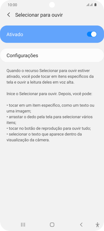 Pressione a tecla de voltar duas vezes. Pressione a tecla de voltar duas vezes.