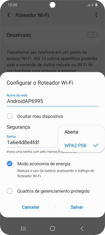 Pressione WPA2 PSK para proteger seu Roteador Wi-Fi com uma senha. Pressione WPA2 PSK para proteger seu Roteador Wi-Fi com uma senha.