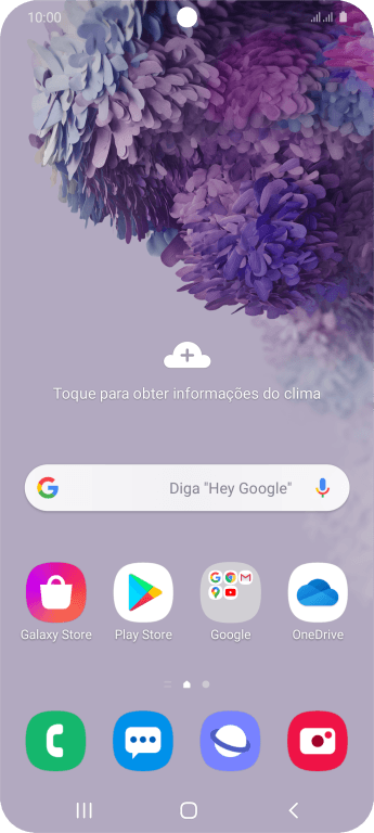 Use dois dedos para deslizar para baixo a partir do topo da tela. Use dois dedos para deslizar para baixo a partir do topo da tela.