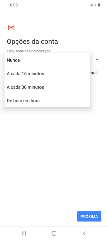 Pressione a configuração desejada. Pressione a configuração desejada.