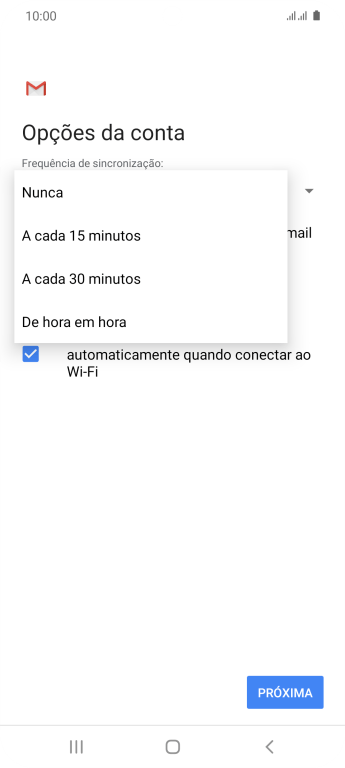 Pressione a configuração desejada. Pressione a configuração desejada.