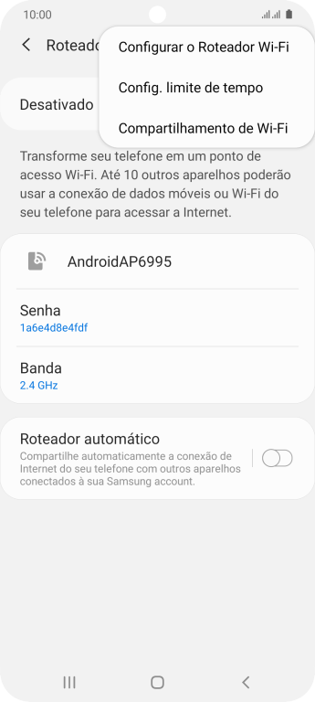 Pressione Configurar o Roteador Wi-Fi. Pressione Configurar o Roteador Wi-Fi.