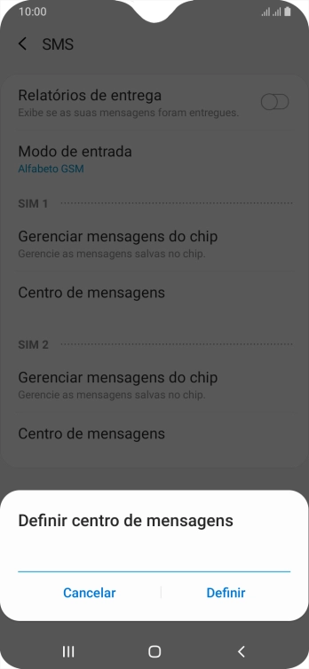 Se você é cliente TIM com DDD 11, 12, 13, 14, 15, 16, 17, 18 ou 19, deve inserir +551181138200 e pressionar Definir. Se você é cliente TIM com DDD 11, 12, 13, 14, 15, 16, 17, 18 ou 19, deve inserir +551181138200 e pressionar Definir.