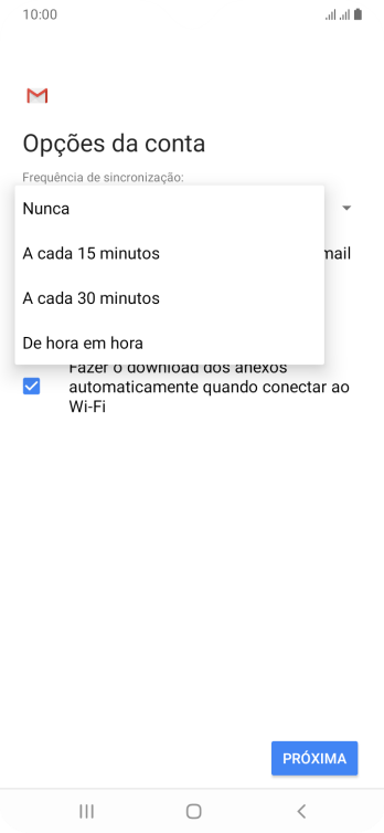 Pressione a configuração desejada. Pressione a configuração desejada.