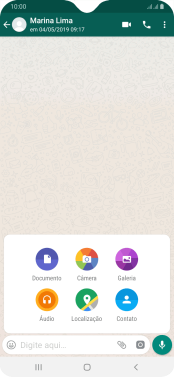 Pressione Galeria, e navegue até a pasta desejada. Pressione Galeria, e navegue até a pasta desejada.