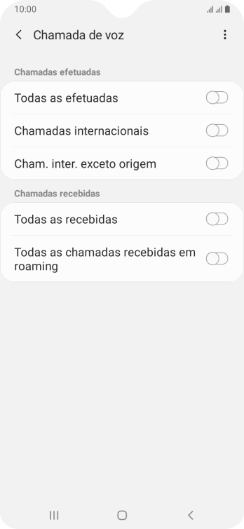 Pressione o indicador ao lado do tipo de bloqueio. Pressione o indicador ao lado do tipo de bloqueio.