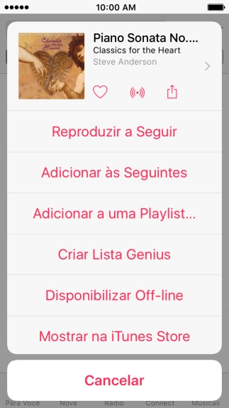 Pressione Adicionar a uma Playlist.... Pressione Adicionar a uma Playlist....