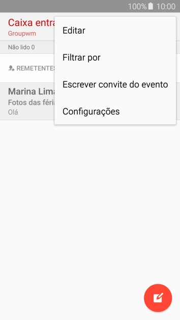 Pressione Configurações. Pressione Configurações.