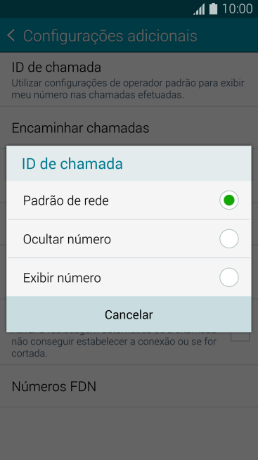 Pressione Exibir número para ativar a identificação do seu número. Pressione Exibir número para ativar a identificação do seu número.