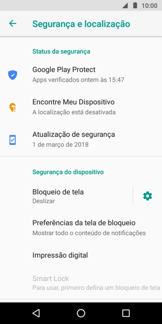 Pressione Impressão digital. Pressione Impressão digital.