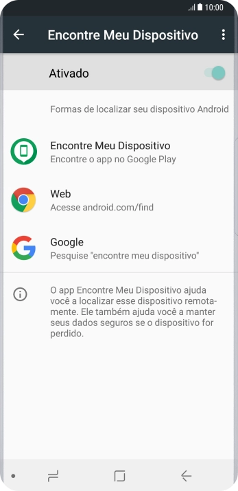 Pressione o indicador para ativar a função. Pressione o indicador para ativar a função.