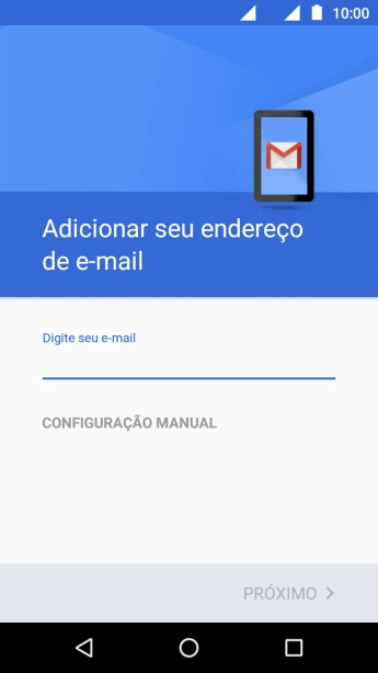 Pressione o campo de escrever, e digite o endereço de e-mail. Pressione o campo de escrever, e digite o endereço de e-mail.