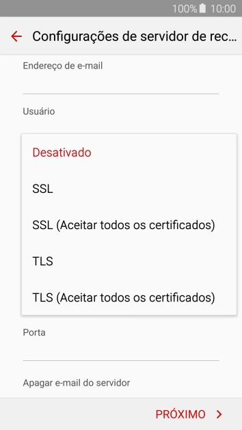 Pressione Desativado para ativar ou desativar a função. Pressione Desativado para ativar ou desativar a função.