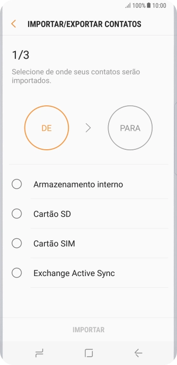 Pressione Cartão SIM. Pressione Cartão SIM.