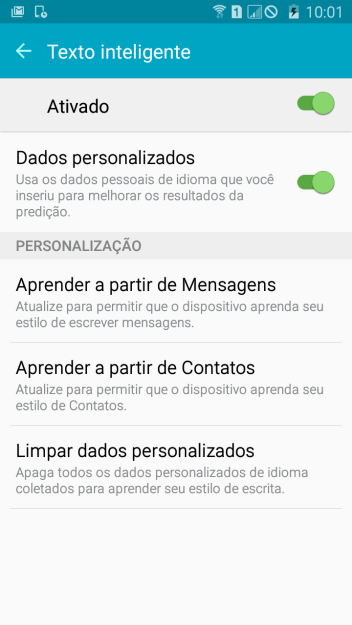 Pressione o indicador para ativar a função. Pressione o indicador para ativar a função.
