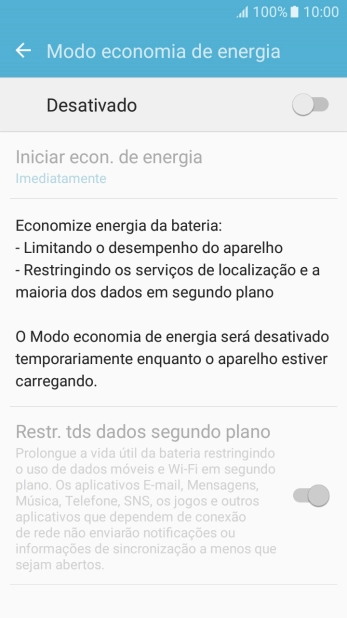 Pressione o indicador para ativar a função. Pressione o indicador para ativar a função.