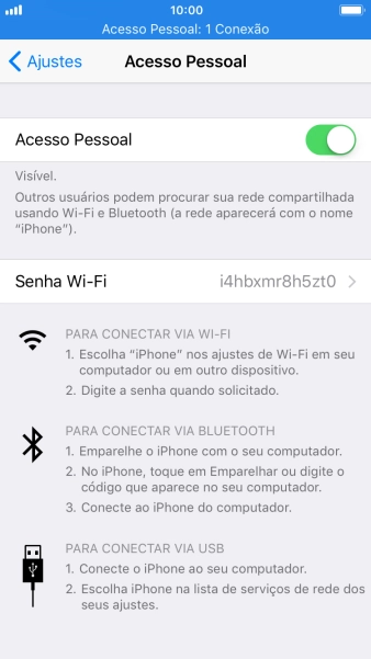 Pressione Senha Wi-Fi, e digite a senha desejada. Pressione Senha Wi-Fi, e digite a senha desejada.
