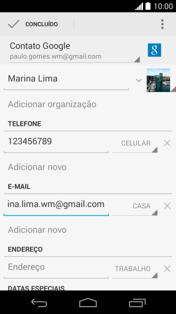 Pressione CONCLUÍDO. Pressione CONCLUÍDO.