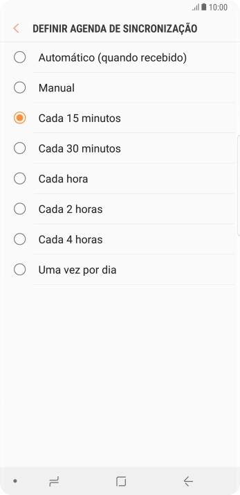 Pressione a configuração desejada. Pressione a configuração desejada.