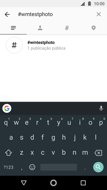 Pressione o hashtag desejado. Pressione o hashtag desejado.