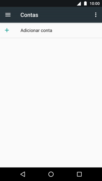 Pressione Adicionar conta. Pressione Adicionar conta.
