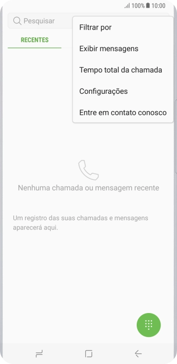 Pressione Configurações. Pressione Configurações.
