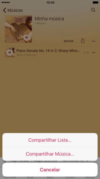 Pressione Compartilhar Música. Pressione Compartilhar Música.