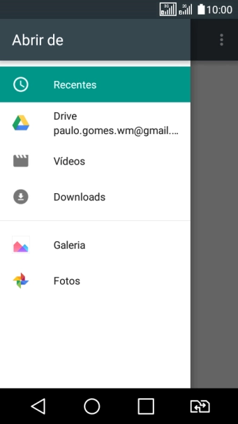 Pressione Vídeos, e navegue até a pasta desejada. Pressione Vídeos, e navegue até a pasta desejada.