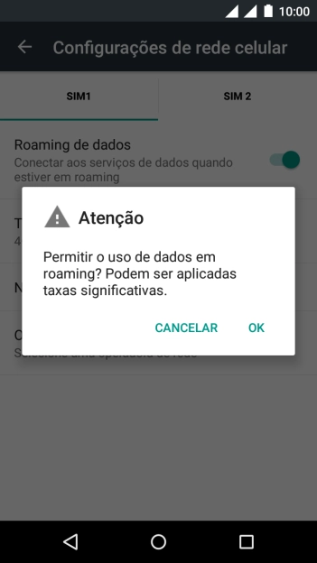Se você quiser ativar a função, deve pressionar OK. Se você quiser ativar a função, deve pressionar OK.