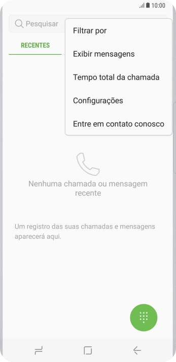 Pressione Configurações. Pressione Configurações.