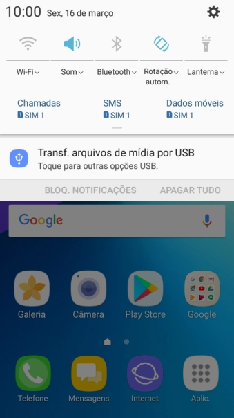 Pressione o ícone de conexões. Pressione o ícone de conexões.