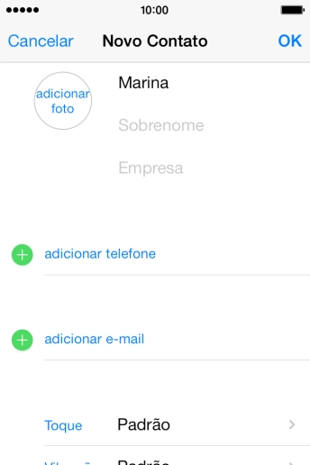 Pressione Sobrenome, e digite o sobrenome . Pressione Sobrenome, e digite o sobrenome .