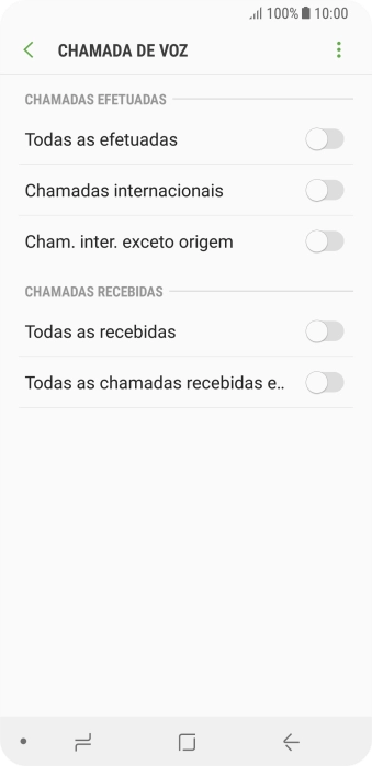 Pressione o indicador ao lado do tipo de bloqueio. Pressione o indicador ao lado do tipo de bloqueio.