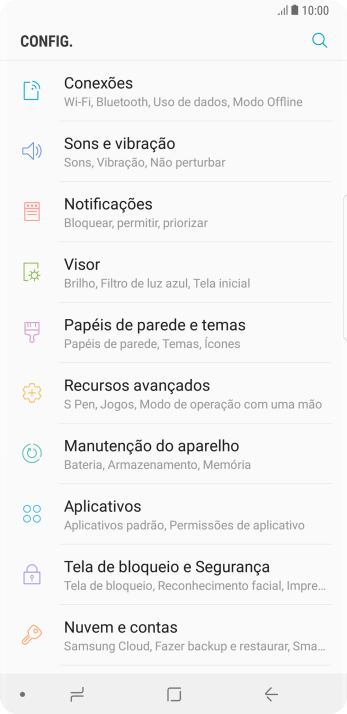 Pressione Manutenção do aparelho. Pressione Manutenção do aparelho.