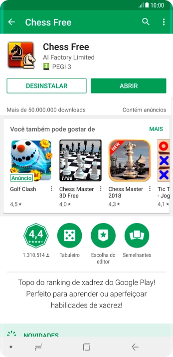Pressione a tecla de início para finalizar e voltar à tela inicial. Pressione a tecla de início para finalizar e voltar à tela inicial.