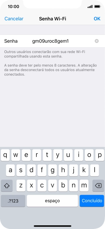 Pressione OK. Pressione OK.