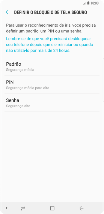 Pressione o código de bloqueio desejado, e siga as instruções da tela para criar um código extra. Pressione o código de bloqueio desejado, e siga as instruções da tela para criar um código extra.