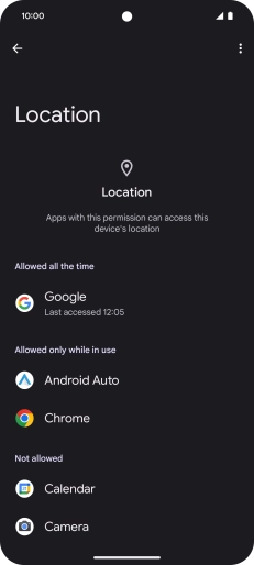 Press the required app. Press the required app.