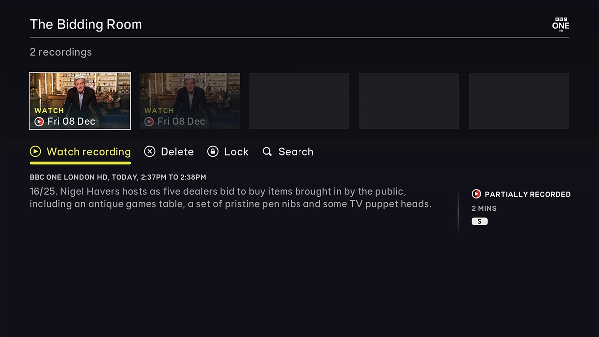 Highlight Watch recording. Highlight Watch recording.